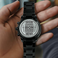 Iron Sharpens Iron (Proverbs 2717) – Men's Watch - BlessedBiz