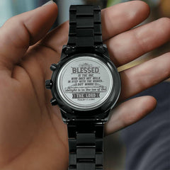 Blessed Is the One (Psalm 11-3 NIV) – Men's Watch - BlessedBiz