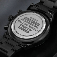 Seek First the Kingdom of God (Matthew 633) – Men's Watch - BlessedBiz