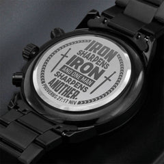Iron Sharpens Iron (Proverbs 2717) – Men's Watch - BlessedBiz