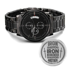 Iron Sharpens Iron (Proverbs 2717) – Men's Watch - BlessedBiz