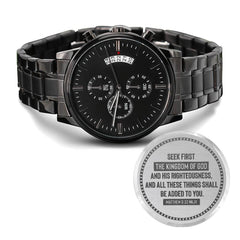 Seek First the Kingdom of God (Matthew 633) – Men's Watch - BlessedBiz