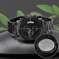 To My Husband Your Last Everything (Charcoal Black) – Men's Watch - BlessedBiz