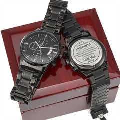 To My Husband Your Last Everything (Charcoal Black) – Men's Watch - BlessedBiz