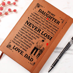 To My Daughter Promise – Leather Journal - BlessedBiz