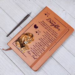 To My Daughter Your Crown – Leather Journal - BlessedBiz