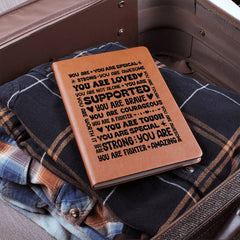 You Are a Fighter – Leather Journal - BlessedBiz