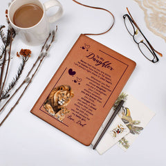 To My Daughter Your Crown – Leather Journal - BlessedBiz