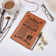To My Daughter Promise – Leather Journal - BlessedBiz