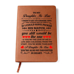 To My Daughter-in-Law Honor – Leather Journal - BlessedBiz