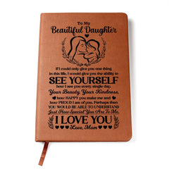 To My Beautiful Daughter – Leather Journal - BlessedBiz