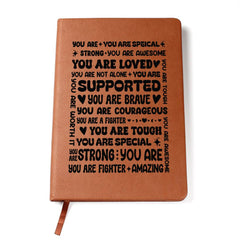 You Are a Fighter – Leather Journal - BlessedBiz