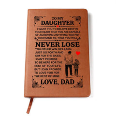 To My Daughter Promise – Leather Journal - BlessedBiz