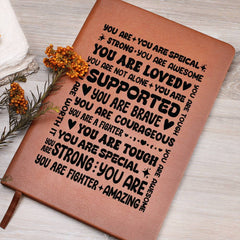 You Are a Fighter – Leather Journal - BlessedBiz