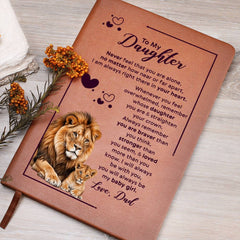 To My Daughter Your Crown – Leather Journal - BlessedBiz