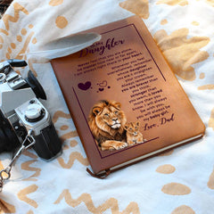 To My Daughter Your Crown – Leather Journal - BlessedBiz