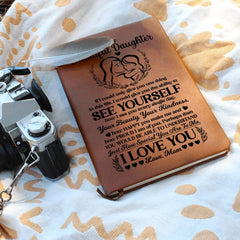 To My Beautiful Daughter – Leather Journal - BlessedBiz