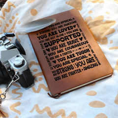 You Are a Fighter – Leather Journal - BlessedBiz