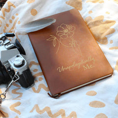 Unapologetically Me - Leather Journal - BlessedBiz