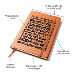 You Are a Fighter – Leather Journal - BlessedBiz