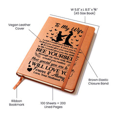 To My Wife Sooner – Leather Journal - BlessedBiz