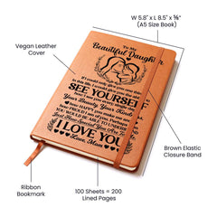 To My Beautiful Daughter – Leather Journal - BlessedBiz