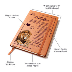 To My Daughter Your Crown – Leather Journal - BlessedBiz