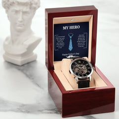 My Hero Dad - Openwork Watch - BlessedBiz