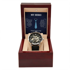My Hero Dad - Openwork Watch - BlessedBiz