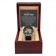 To My Dear Son Always Remember I Love You – Openwork Watch - BlessedBiz