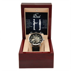 To My Dear Dad Always Remember I Love You – Openwork Watch - BlessedBiz
