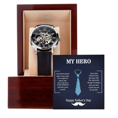 My Hero Dad - Openwork Watch - BlessedBiz