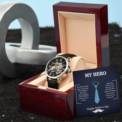 My Hero Dad - Openwork Watch - BlessedBiz