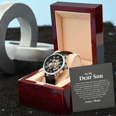 To My Dear Son Always Remember I Love You – Openwork Watch - BlessedBiz