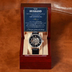 To My Husband Eyes – Openwork Watch - BlessedBiz