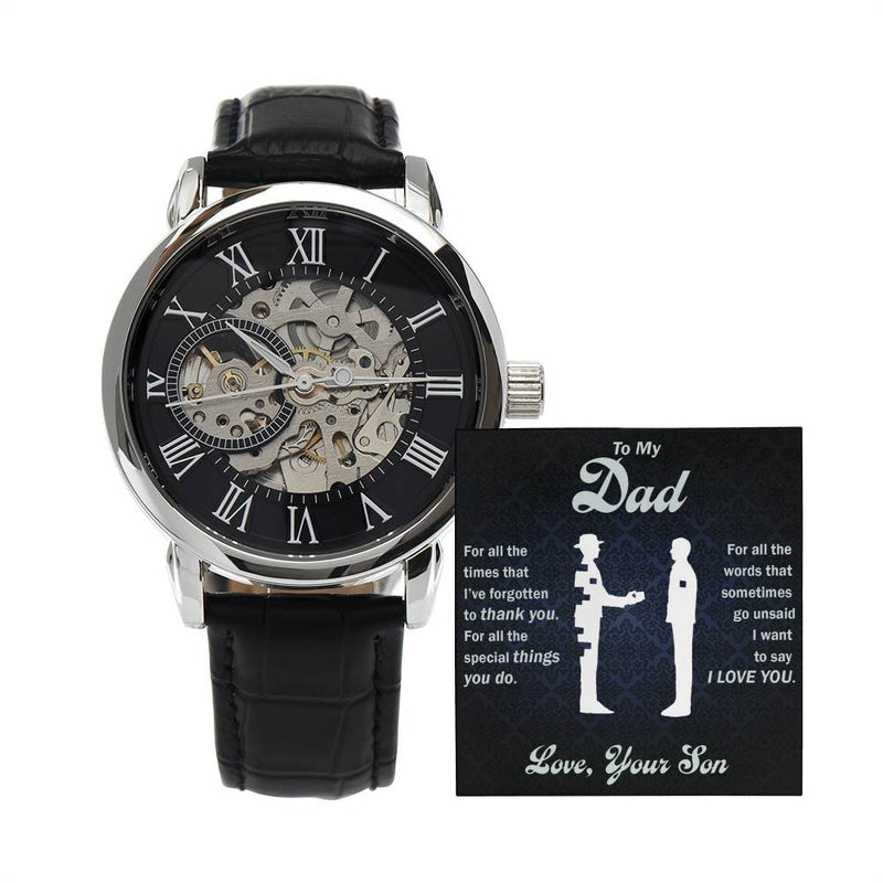 To My Dear Dad Always Remember I Love You – Openwork Watch - BlessedBiz