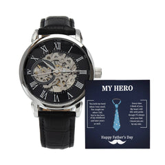 My Hero Dad - Openwork Watch - BlessedBiz