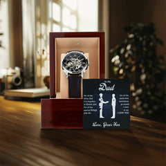 To My Dear Dad Always Remember I Love You – Openwork Watch - BlessedBiz