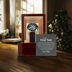 To My Dear Son Always Remember I Love You – Openwork Watch - BlessedBiz
