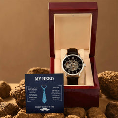 My Hero Dad - Openwork Watch - BlessedBiz