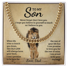 Never Forget - Cuban Link Chain - BlessedBiz