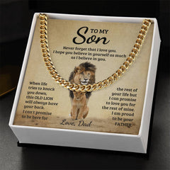 Never Forget - Cuban Link Chain - BlessedBiz