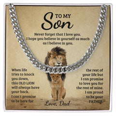 Never Forget - Cuban Link Chain - BlessedBiz