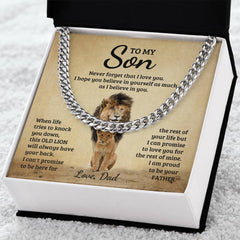 Never Forget - Cuban Link Chain - BlessedBiz