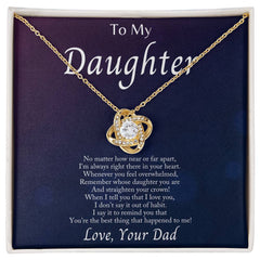 Im Always With You - Love Knot Necklacec - BlessedBiz
