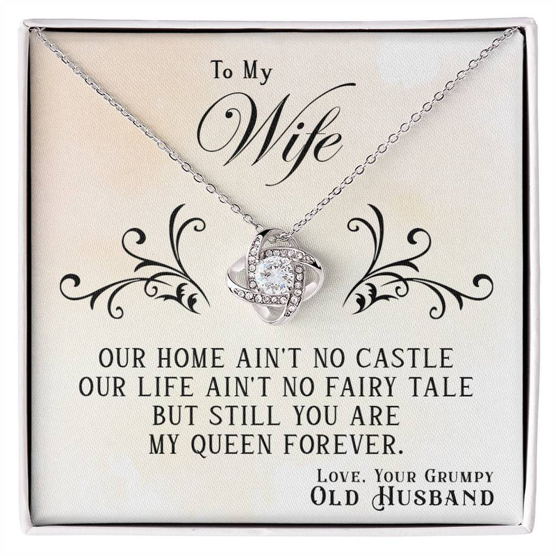 My Queen Forever - Love Knot Necklace - BlessedBiz