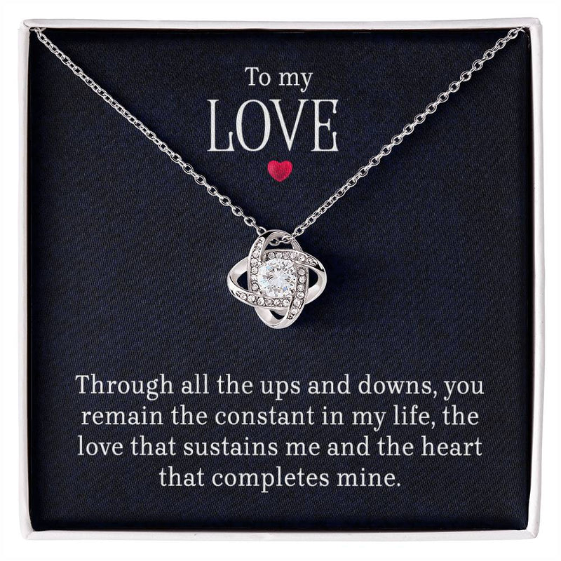 To My Love - Lov eKnot Necklace - BlessedBiz