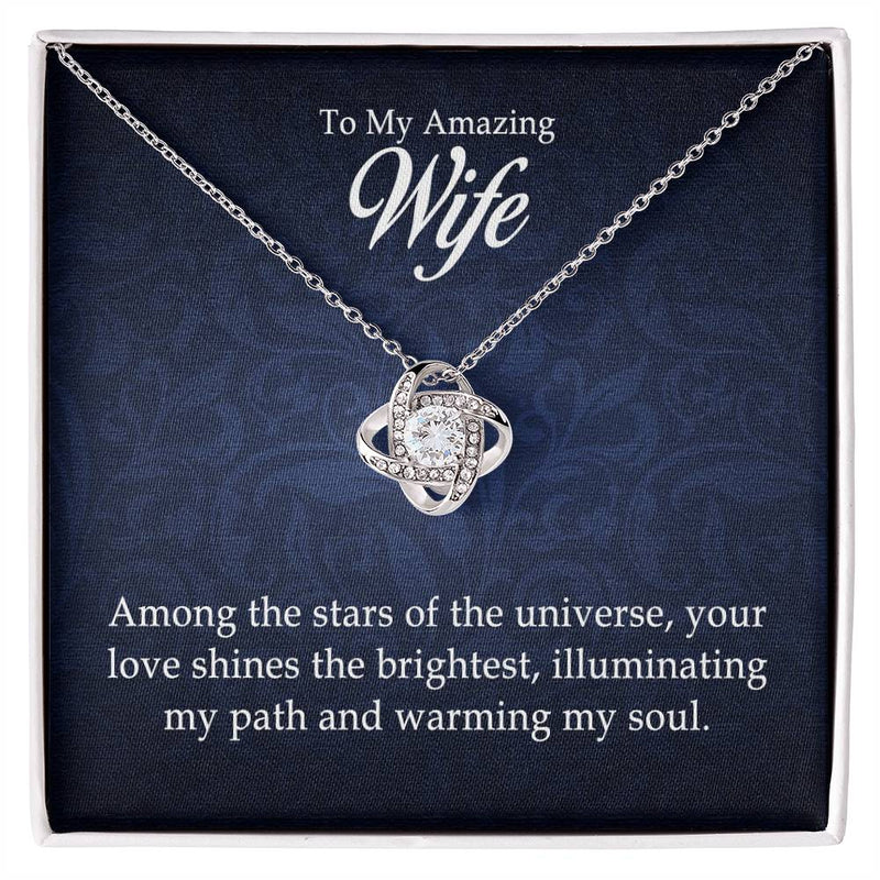 To My Amazing Wife - Love Knot Necklace - BlessedBiz