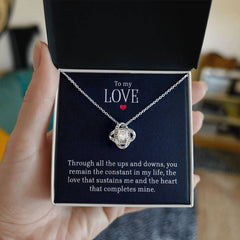 To My Love - Lov eKnot Necklace - BlessedBiz