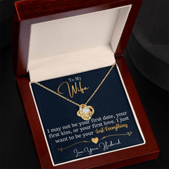 To My Last Everything - Love Knot Necklace - BlessedBiz